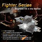 70W Fighter LED Headlight, 3900lm H4 Led Light Bulb Untuk Sepeda Motor