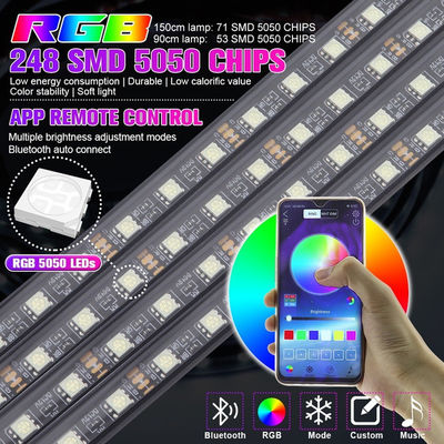Kit Underglow LED RGB IP65 5050 Pengejaran Warna Fleksibel