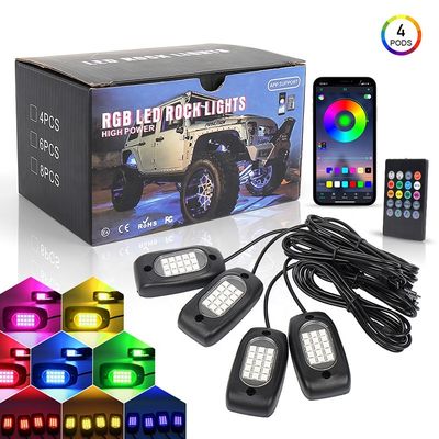 Lampu Underglow Mobil Offroad 4x4 12V, Underglow LED 4PCS Untuk Truk