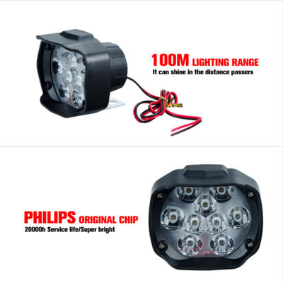 9Bead Sharp Eye Motorcycle Auxiliary Lights, Lampu Mengemudi Sepeda Motor 3030 LED