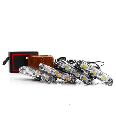 Auto 8000K 240lm LED Lampu Peringatan Strobo Remote Nirkabel