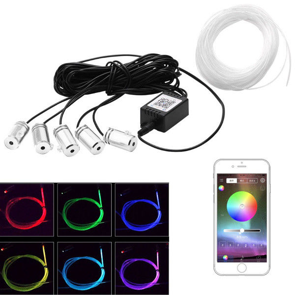 Lampu Ambient Interior RGB IP67, Strip Lampu LED 5050 Untuk Interior Mobil
